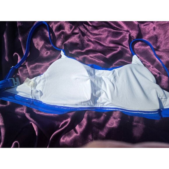 Herseas Blue Bikini Set With Ruched Top & Adjustable Straps*Medium *NWT - Picture 9 of 10